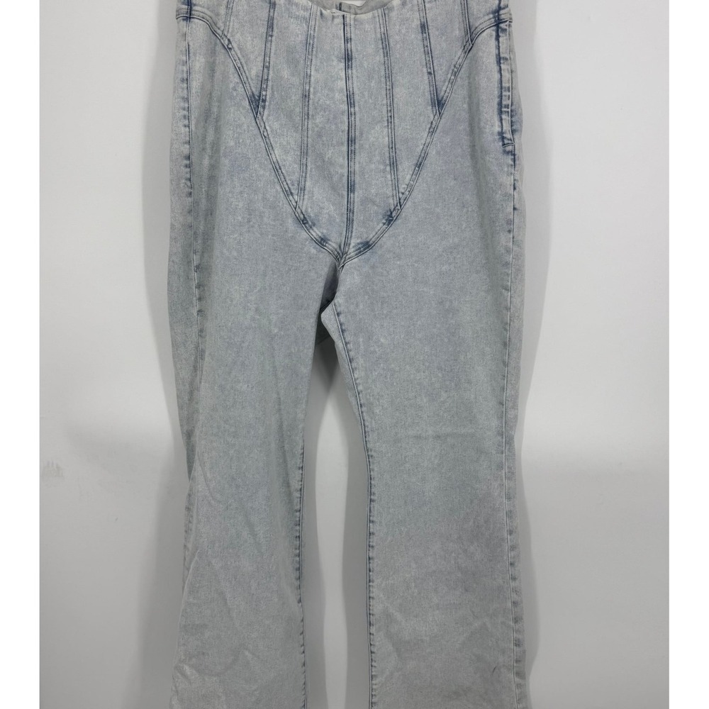 GOOD AMERICAN Good Waist Straight Leg Jeans Side‎ Zip Women's Size 8/29 Basic